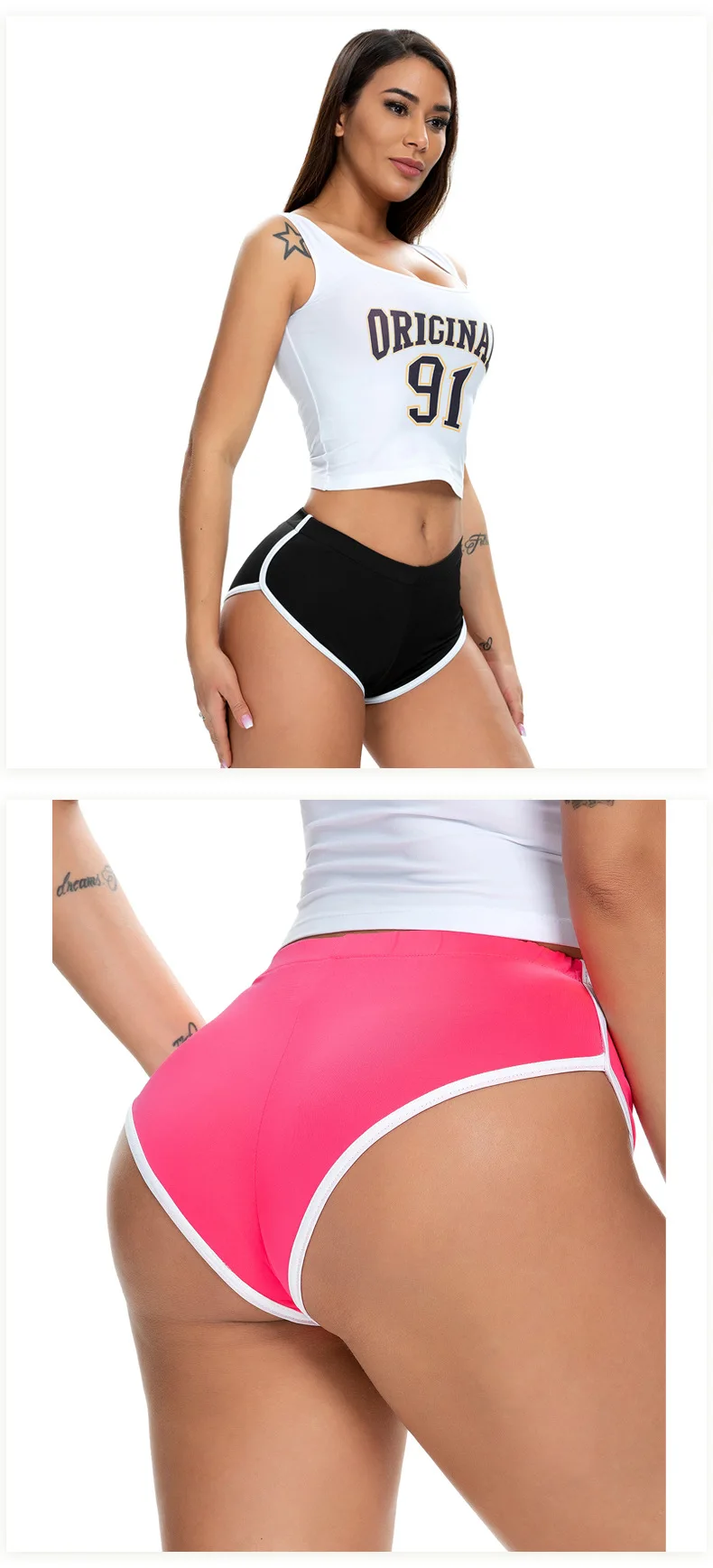 Women Sports Shorts Female Breathable Tight-fitting Yoga Shorts Resilience Fitness Leggings Ultra-short Sexy Running Slim Shorts