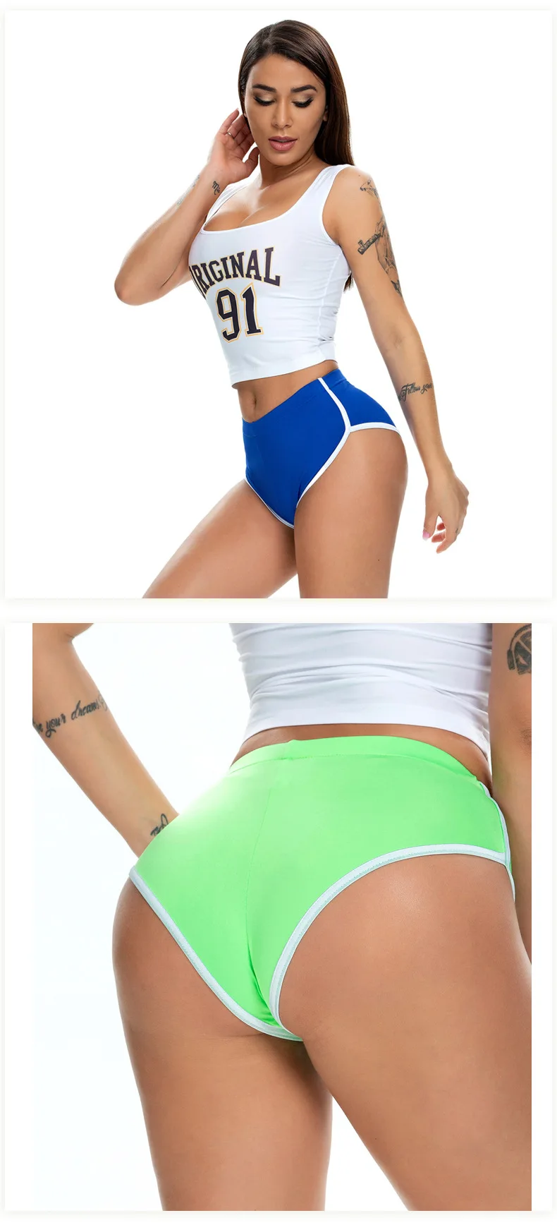 Women Sports Shorts Female Breathable Tight-fitting Yoga Shorts Resilience Fitness Leggings Ultra-short Sexy Running Slim Shorts