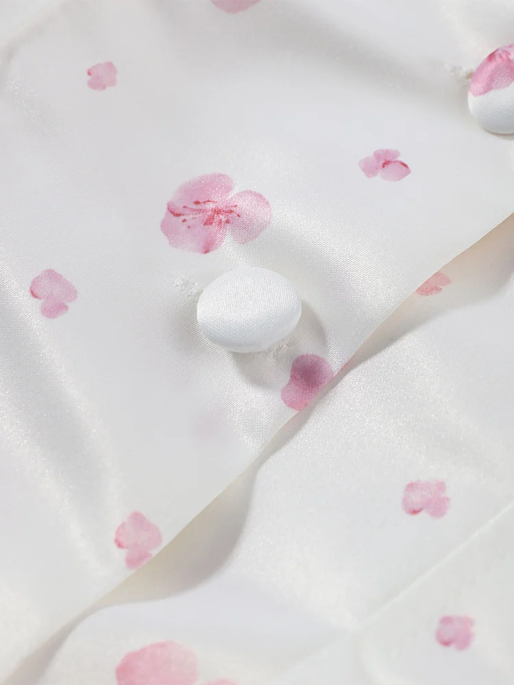 Women's Jacket Waist Cinching Floral Suit Jacket Lady V Neck Short Bubble Sleeve Shoulder Pad Jackets Fashion Daily Woman Coat