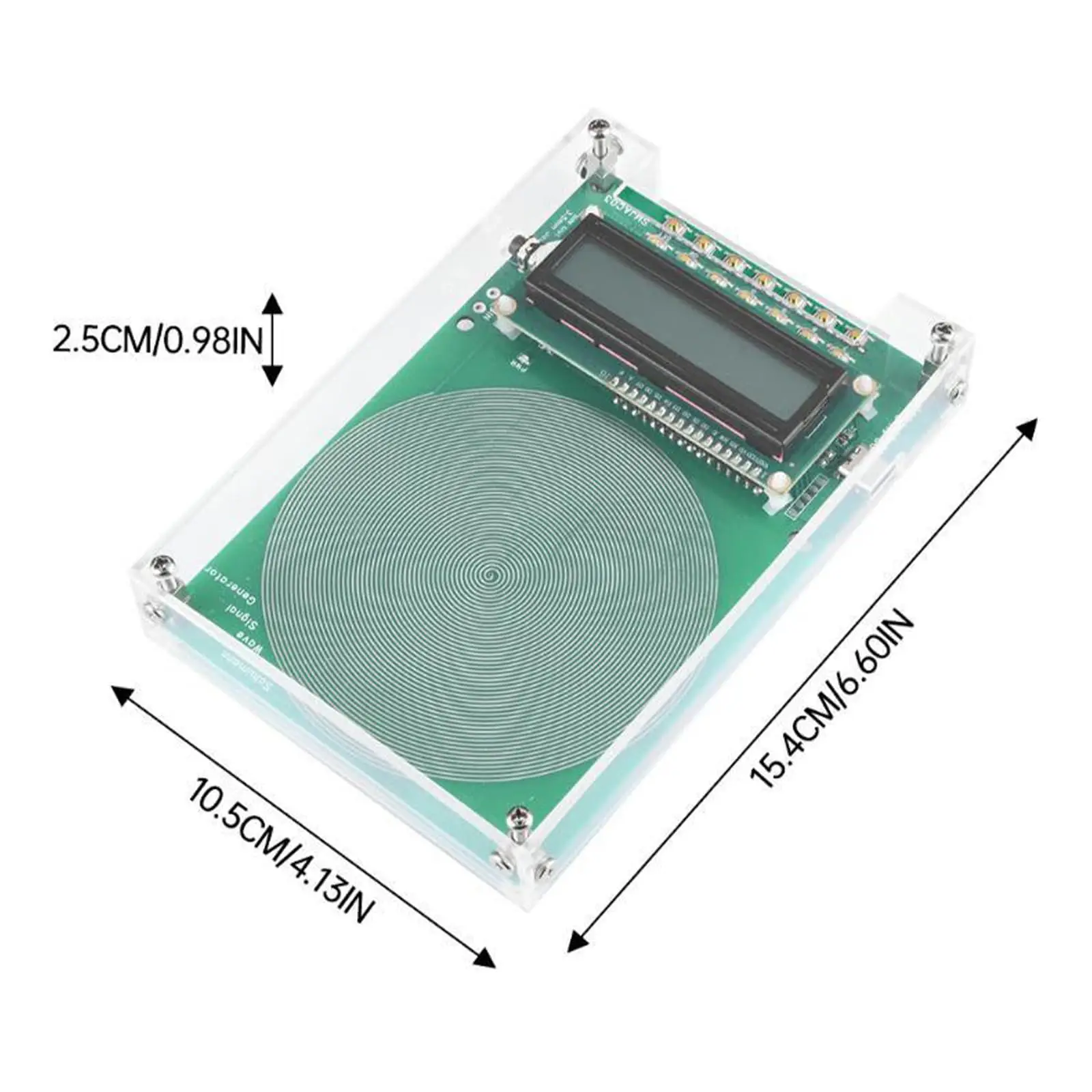 Adjustable 0.01HZ~100KHZ 7.83Hz Schumann Resonance Ultra-low Frequency Pulse Wave Generator Audio Resonator with Case Pure Sine