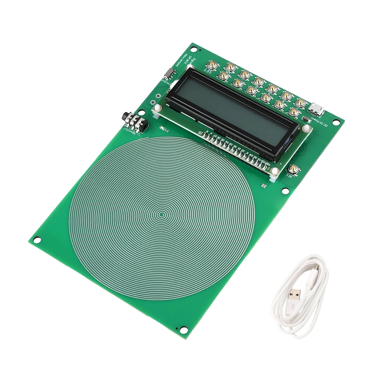 Adjustable 0.01HZ~100KHZ 7.83Hz Schumann Resonance Ultra-low Frequency Pulse Wave Generator Audio Resonator with Case Pure Sine