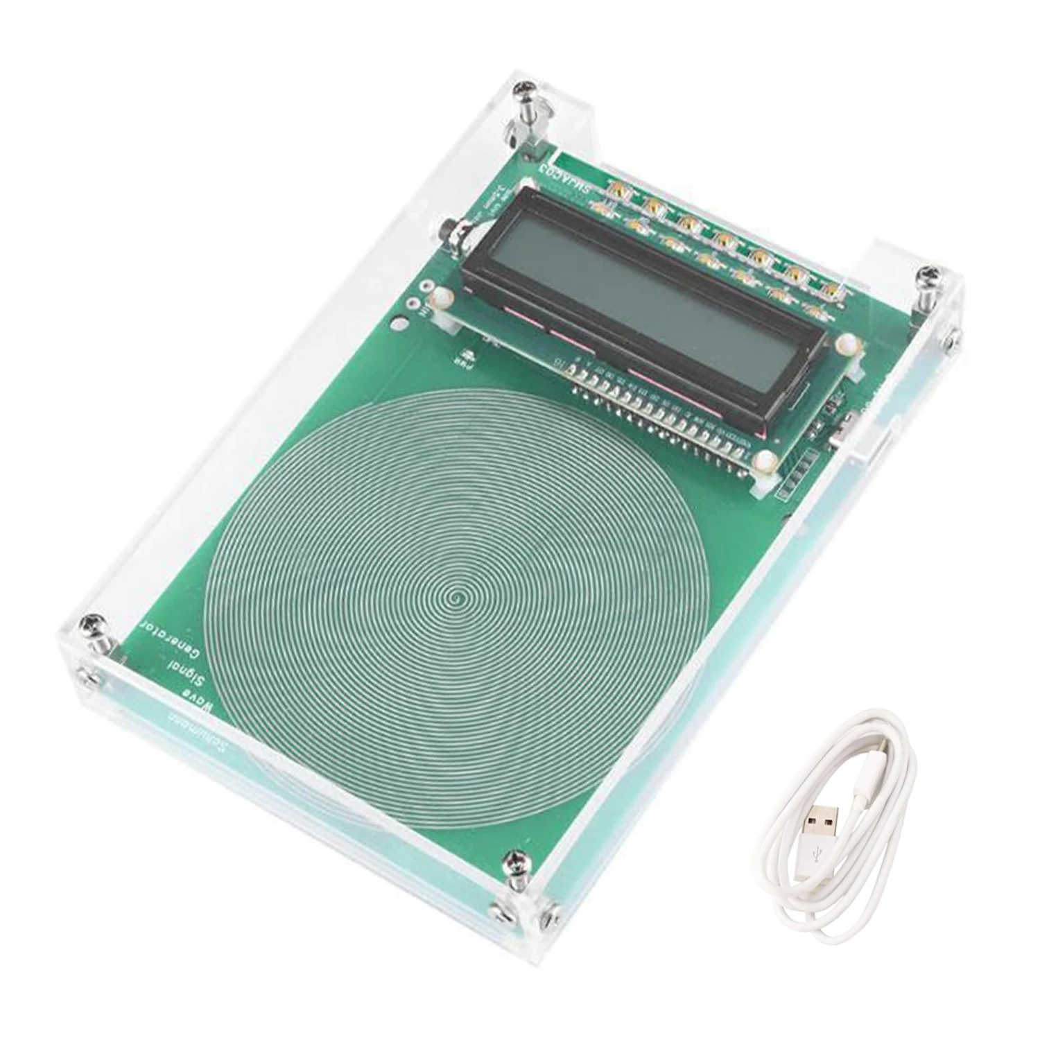 Adjustable 0.01HZ~100KHZ 7.83Hz Schumann Resonance Ultra-low Frequency Pulse Wave Generator Audio Resonator with Case Pure Sine