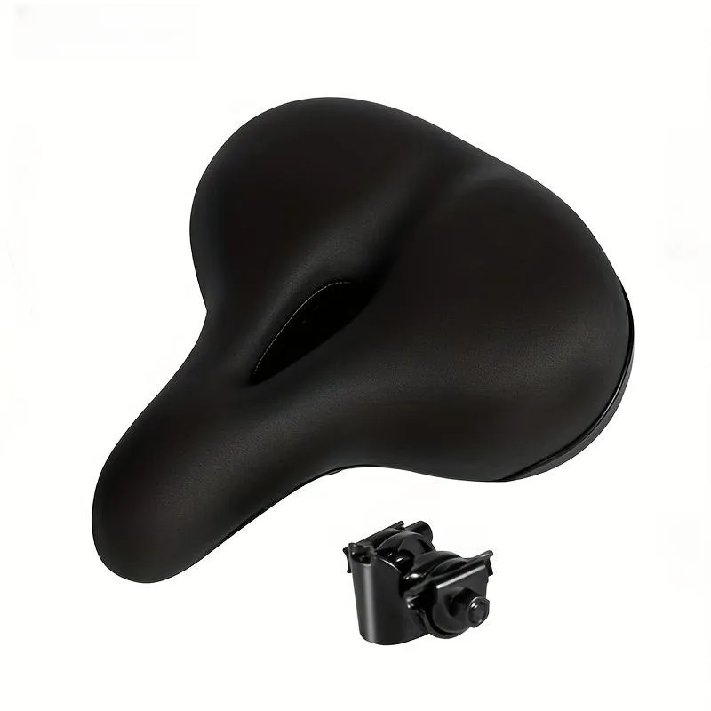 ZHIQIUComfortable Bike Saddles Extra Wide and Thick Bicycle Seat Integrated Molding Anti-Rain