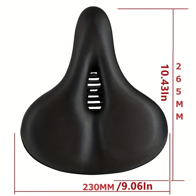 ZHIQIUComfortable Bike Saddles Extra Wide and Thick Bicycle Seat Integrated Molding Anti-Rain
