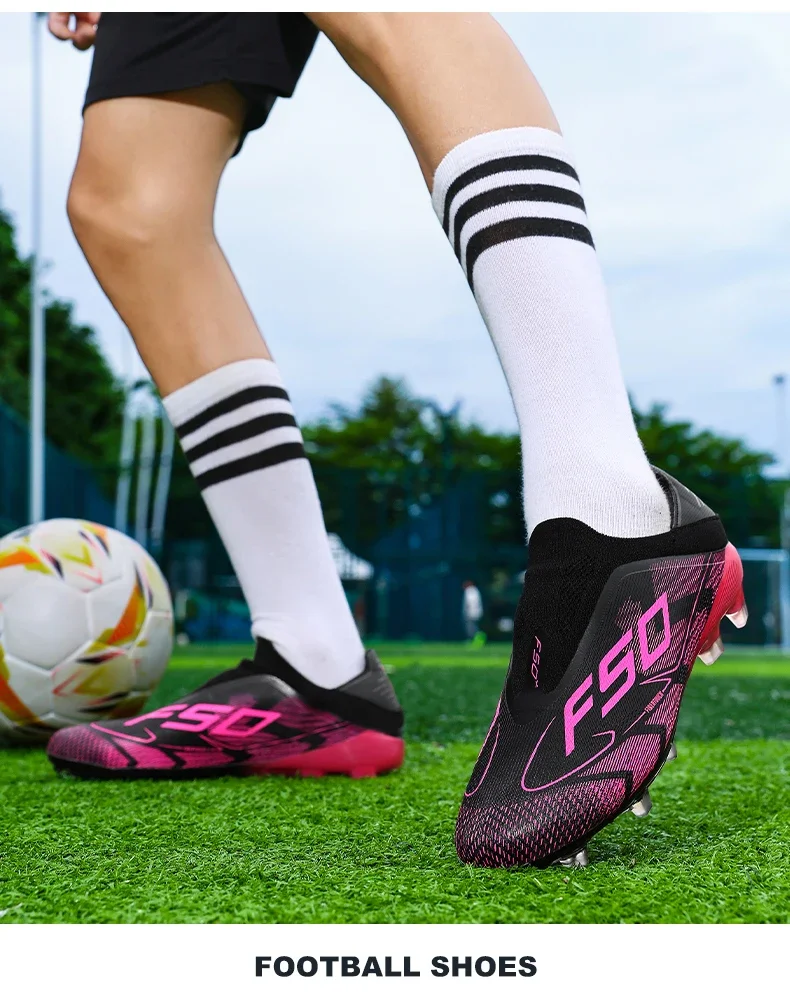 New Men Football Boots High-quality Grass Cleats Mid-top Match Indoor Light Hot-selling Soccer Shoes Sneakers Non-Slip Outdoor
