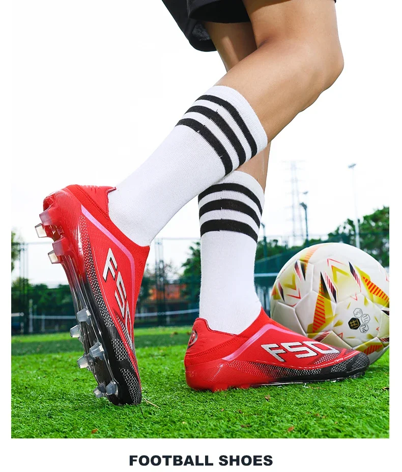 New Men Football Boots High-quality Grass Cleats Mid-top Match Indoor Light Hot-selling Soccer Shoes Sneakers Non-Slip Outdoor