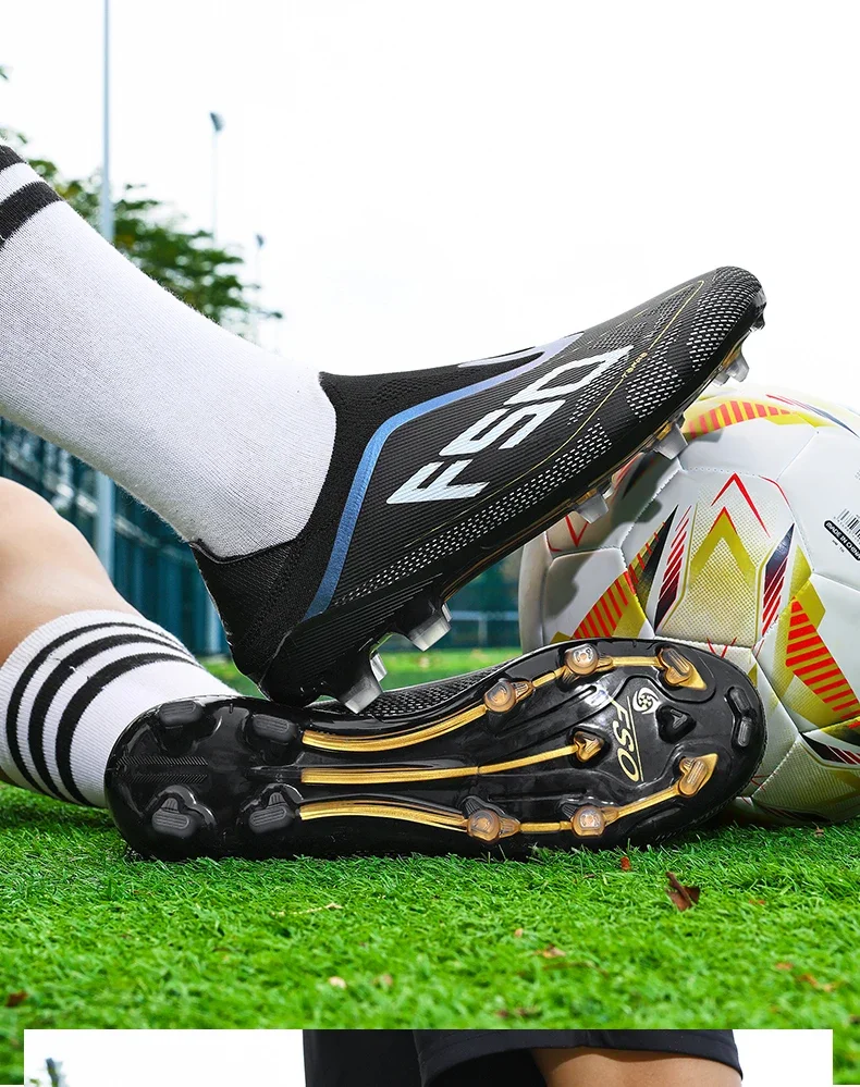 New Men Football Boots High-quality Grass Cleats Mid-top Match Indoor Light Hot-selling Soccer Shoes Sneakers Non-Slip Outdoor