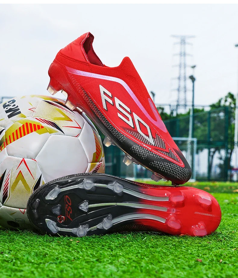 New Men Football Boots High-quality Grass Cleats Mid-top Match Indoor Light Hot-selling Soccer Shoes Sneakers Non-Slip Outdoor