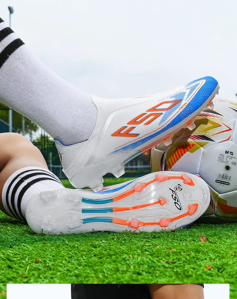 New Men Football Boots High-quality Grass Cleats Mid-top Match Indoor Light Hot-selling Soccer Shoes Sneakers Non-Slip Outdoor