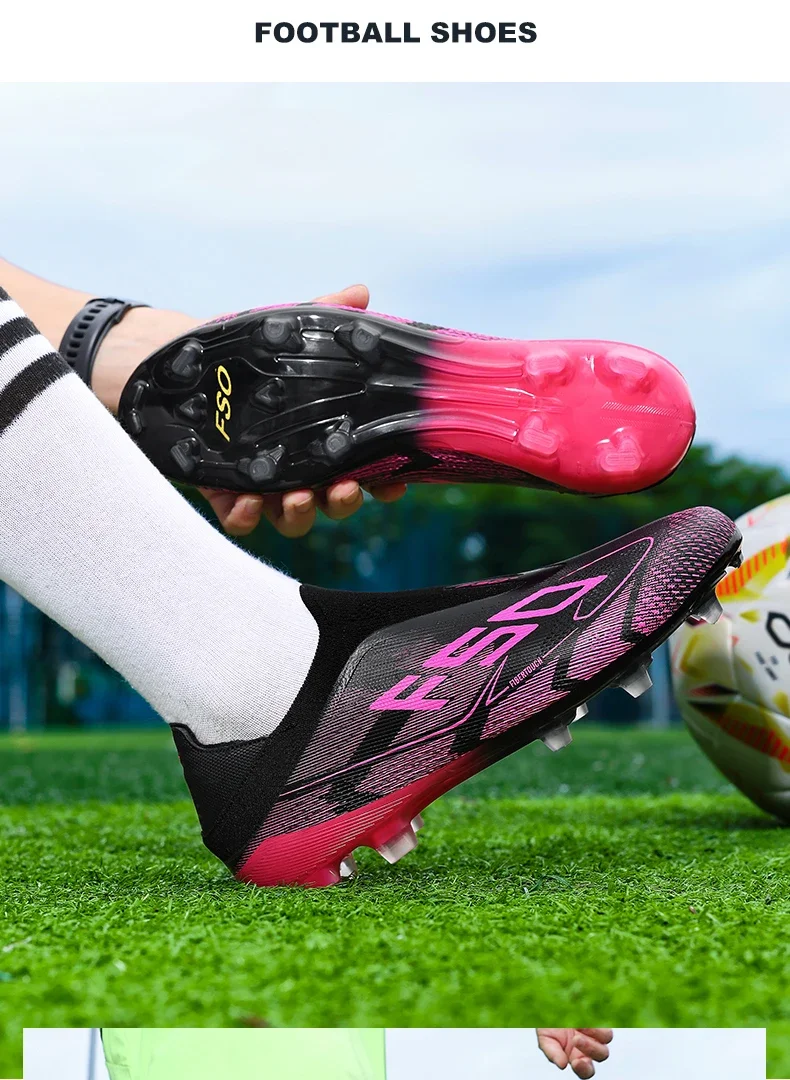 New Men Football Boots High-quality Grass Cleats Mid-top Match Indoor Light Hot-selling Soccer Shoes Sneakers Non-Slip Outdoor