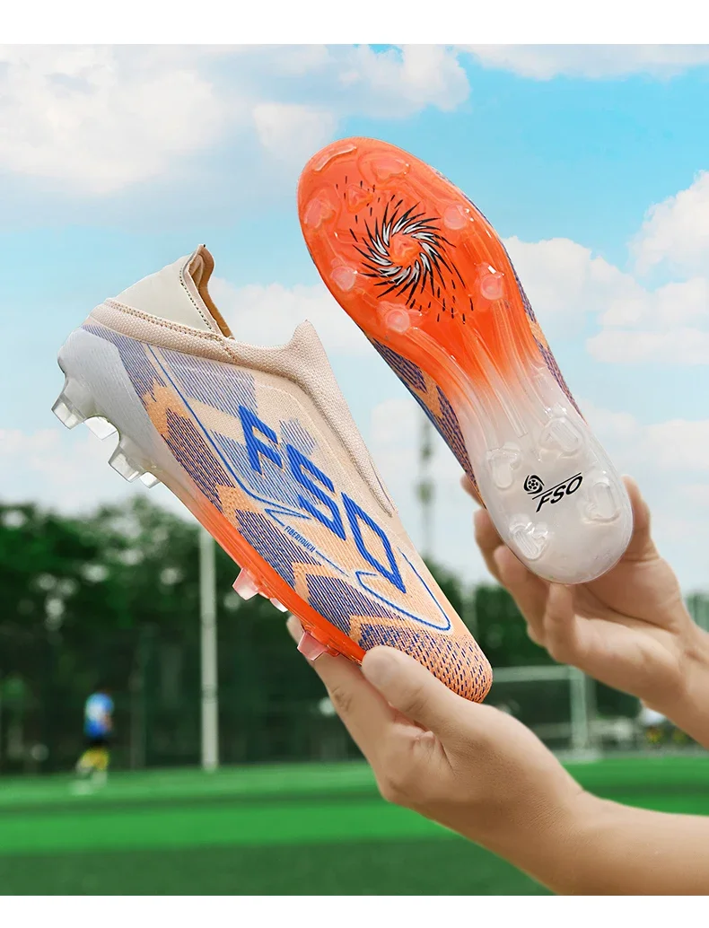 New Men Football Boots High-quality Grass Cleats Mid-top Match Indoor Light Hot-selling Soccer Shoes Sneakers Non-Slip Outdoor