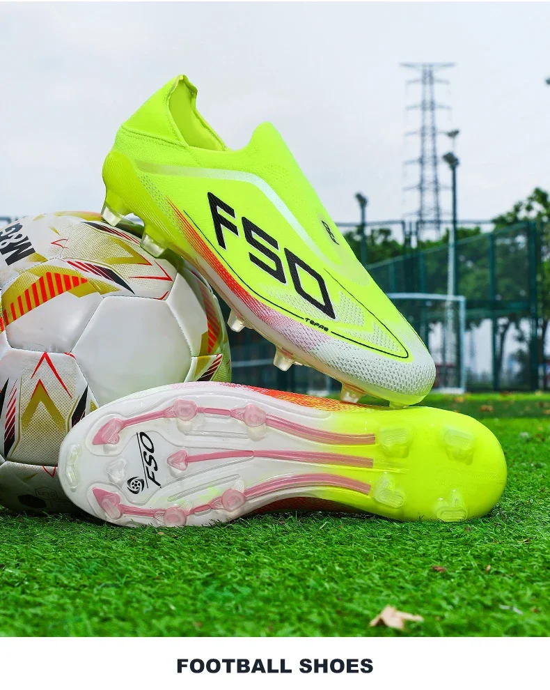 New Men Football Boots High-quality Grass Cleats Mid-top Match Indoor Light Hot-selling Soccer Shoes Sneakers Non-Slip Outdoor