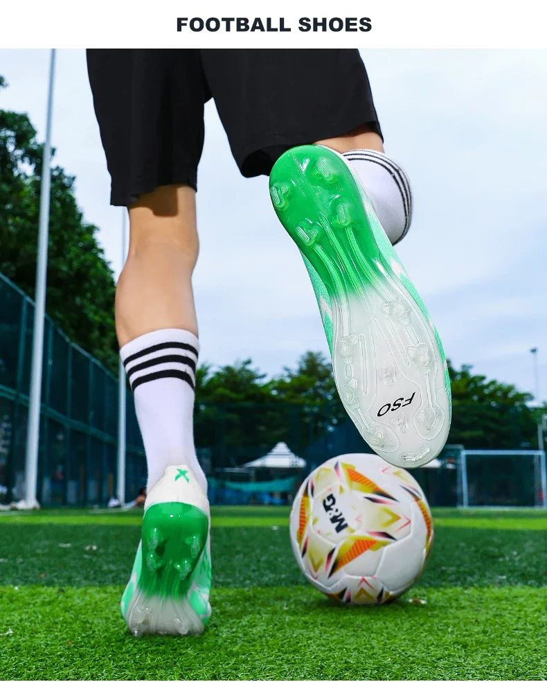 New Men Football Boots High-quality Grass Cleats Mid-top Match Indoor Light Hot-selling Soccer Shoes Sneakers Non-Slip Outdoor