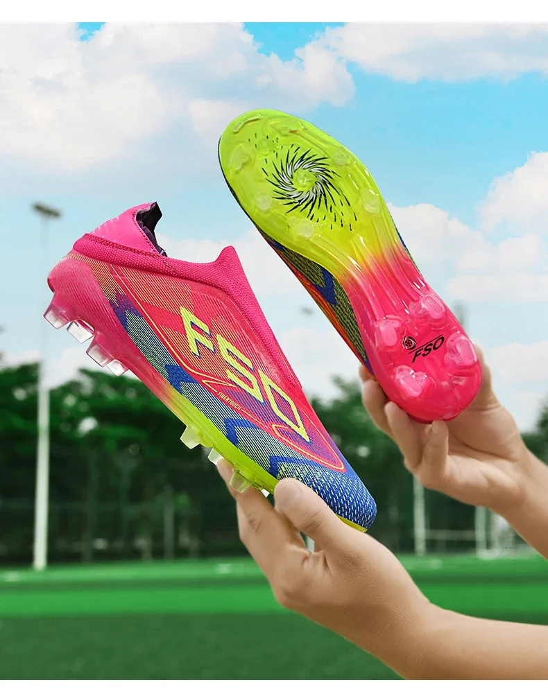 New Men Football Boots High-quality Grass Cleats Mid-top Match Indoor Light Hot-selling Soccer Shoes Sneakers Non-Slip Outdoor