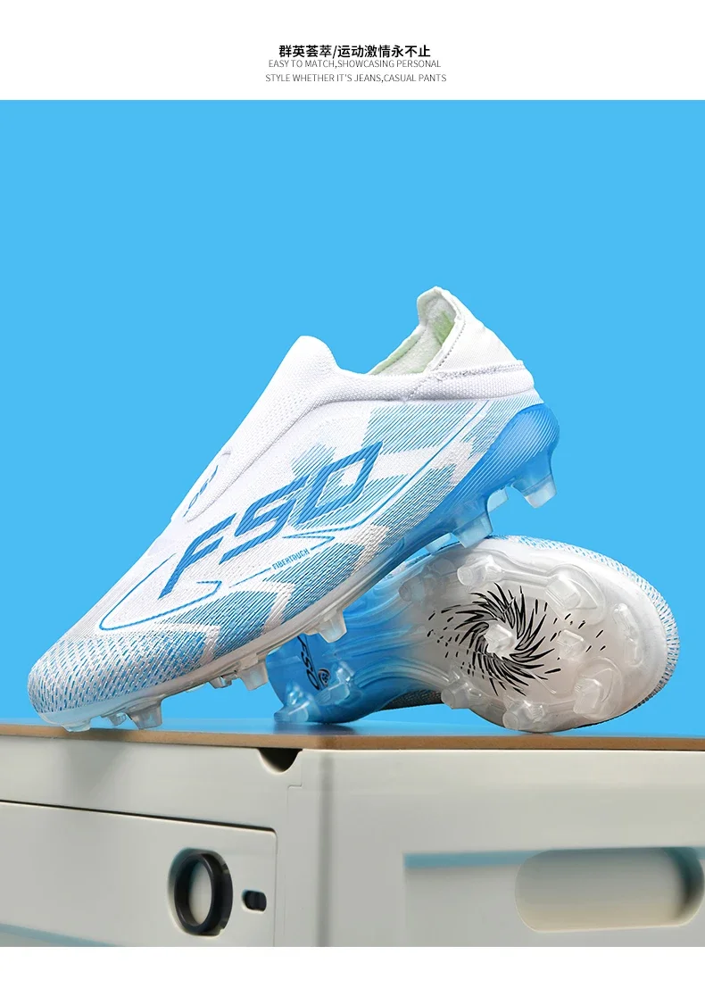 New Men Football Boots High-quality Grass Cleats Mid-top Match Indoor Light Hot-selling Soccer Shoes Sneakers Non-Slip Outdoor