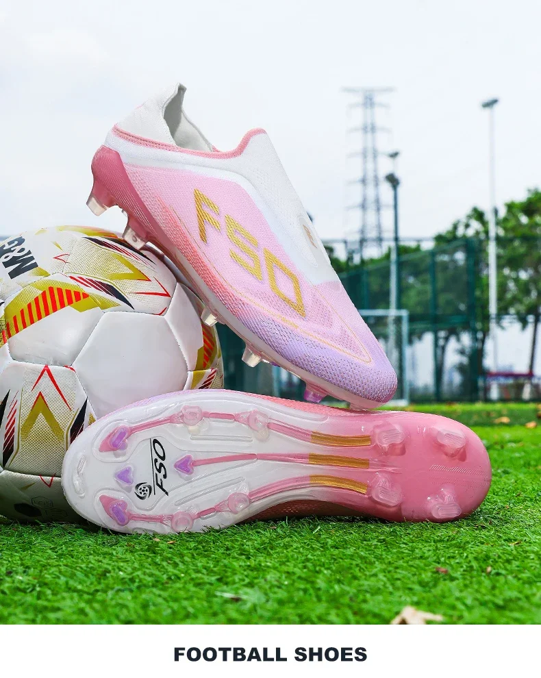 New Men Football Boots High-quality Grass Cleats Mid-top Match Indoor Light Hot-selling Soccer Shoes Sneakers Non-Slip Outdoor