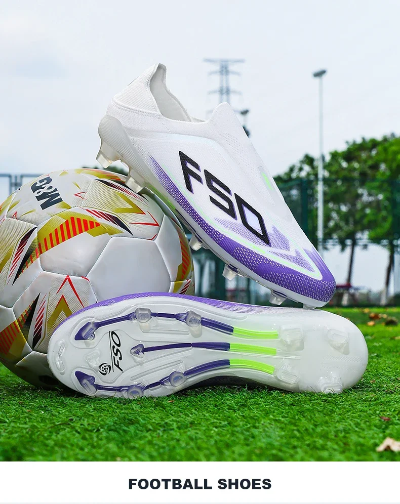 New Men Football Boots High-quality Grass Cleats Mid-top Match Indoor Light Hot-selling Soccer Shoes Sneakers Non-Slip Outdoor