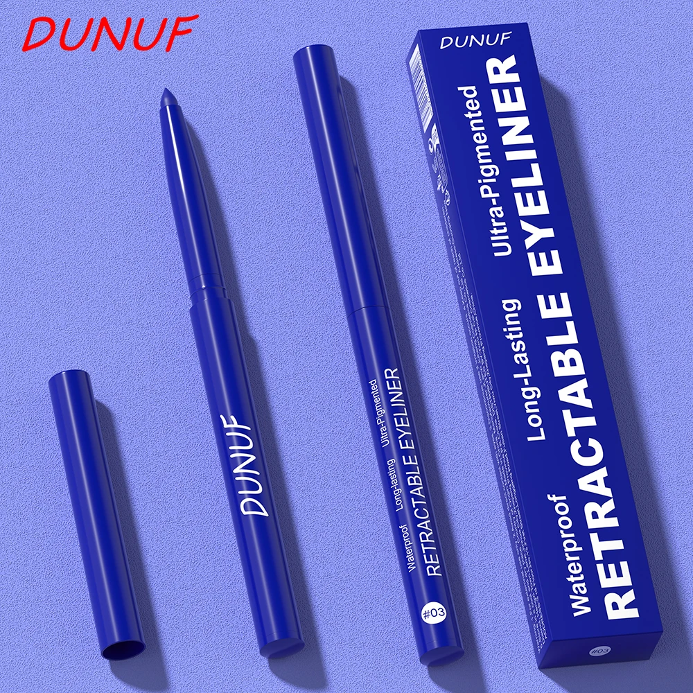 Waterproof Matte Blue Eyeliner Gel Pencil Ultra-fine Smooth Quick Dry Non-Smudge Easy Wear Black Brown White Eyeliner Pen Makeup