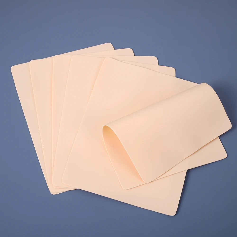 1/3/5/10/15/20Pcs*Blank Tattoo Practice Skin Fake Skin Synthetic Leather For Permanent Makeup Tattoo Beginner Exercise Tool