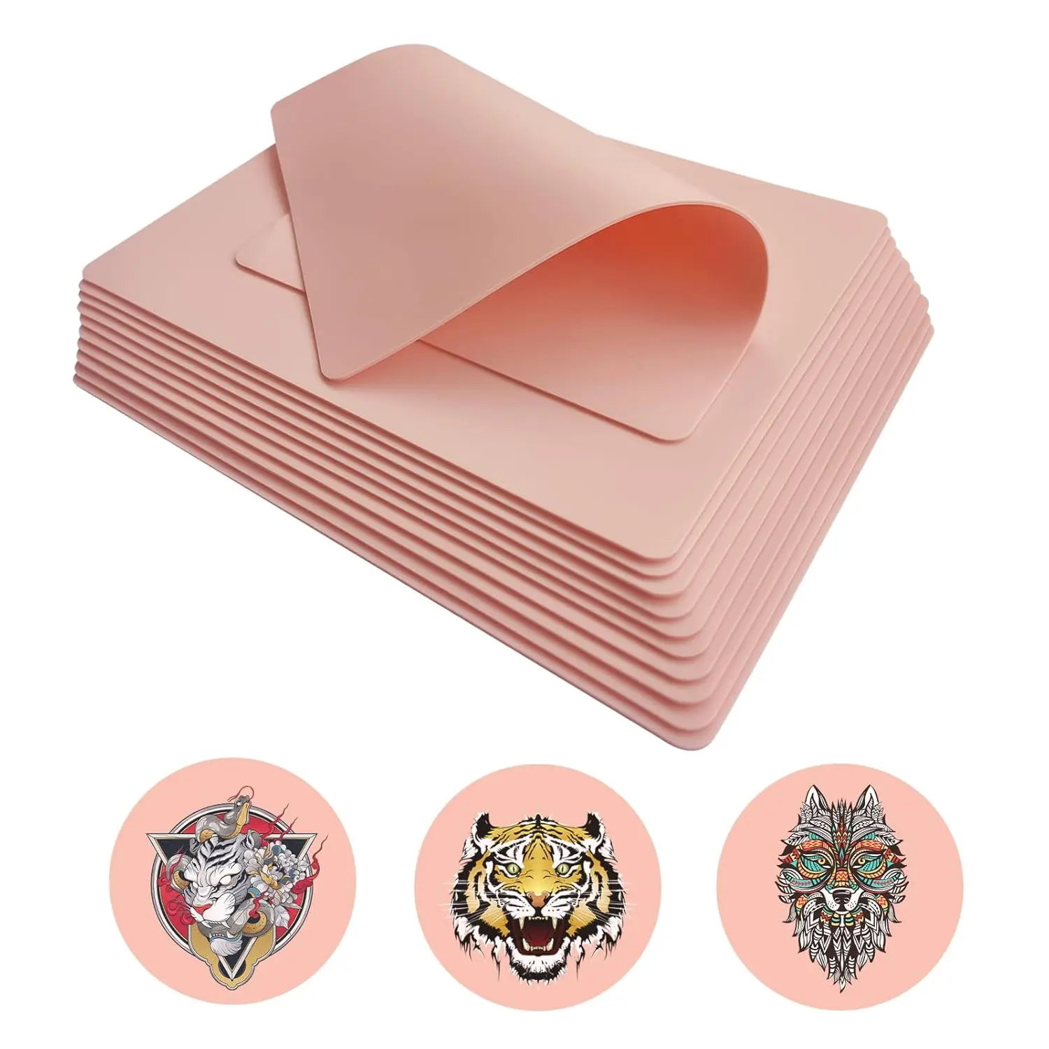 1/3/5/10/15/20Pcs*Blank Tattoo Practice Skin Fake Skin Synthetic Leather For Permanent Makeup Tattoo Beginner Exercise Tool