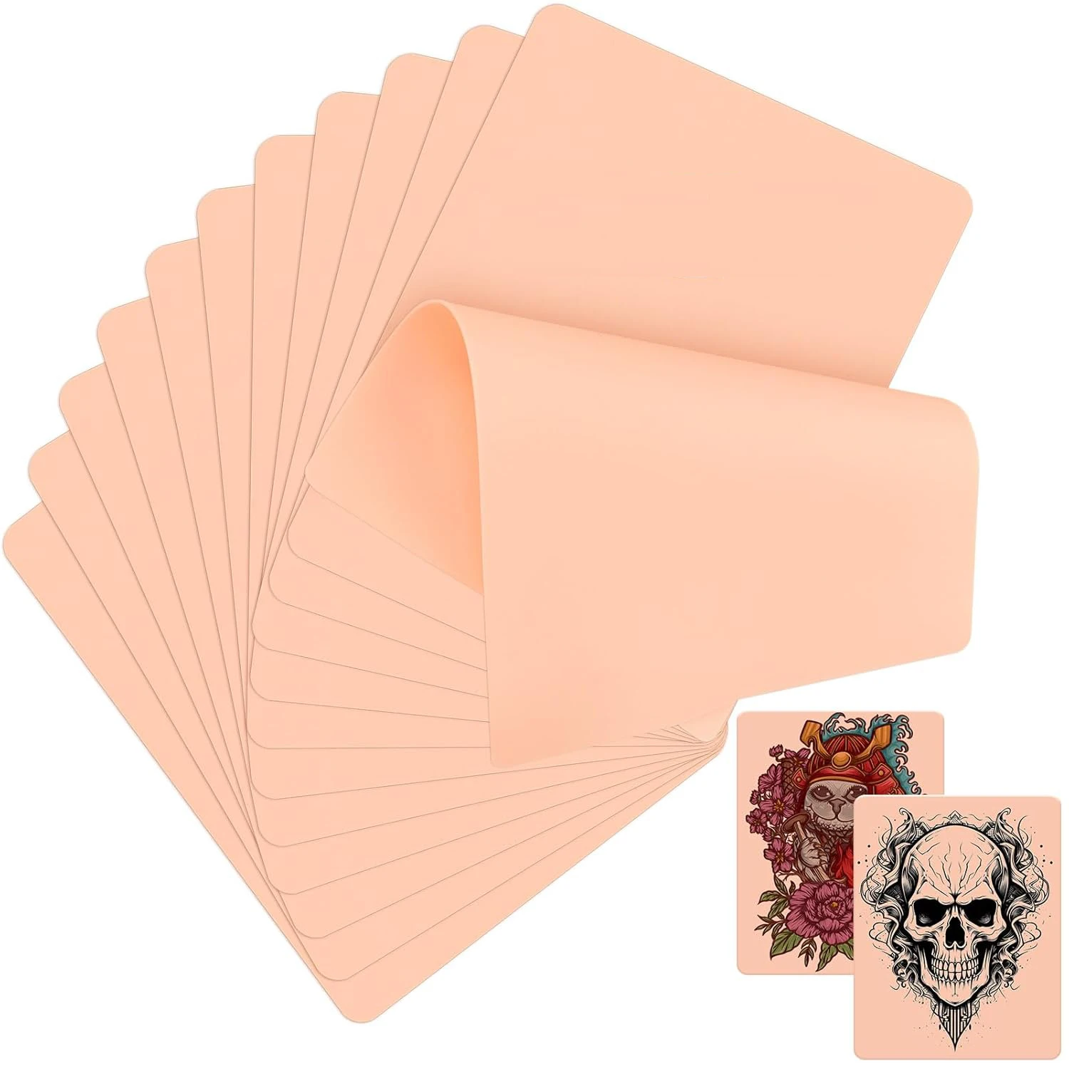 1/3/5/10/15/20Pcs*Blank Tattoo Practice Skin Fake Skin Synthetic Leather For Permanent Makeup Tattoo Beginner Exercise Tool