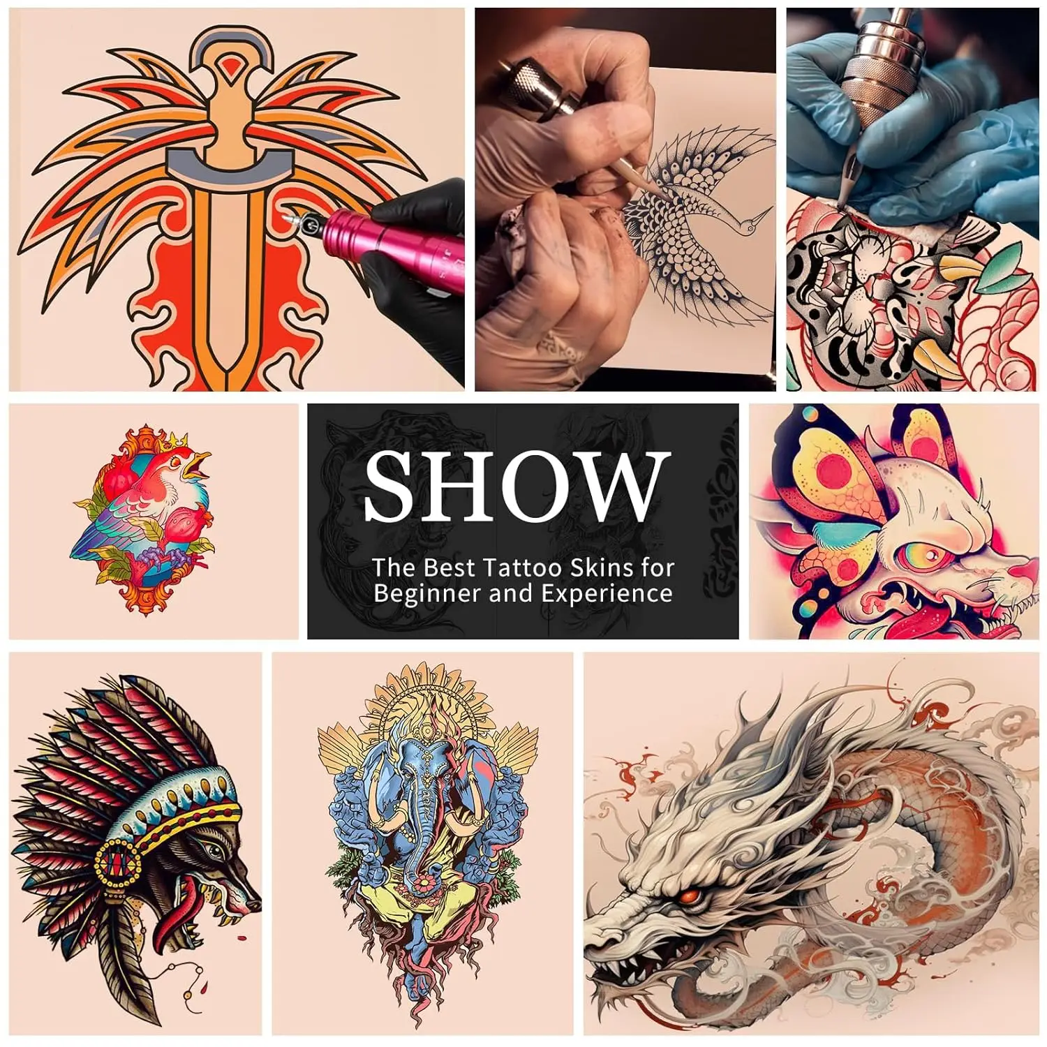 1/3/5/10/15/20Pcs*Blank Tattoo Practice Skin Fake Skin Synthetic Leather For Permanent Makeup Tattoo Beginner Exercise Tool