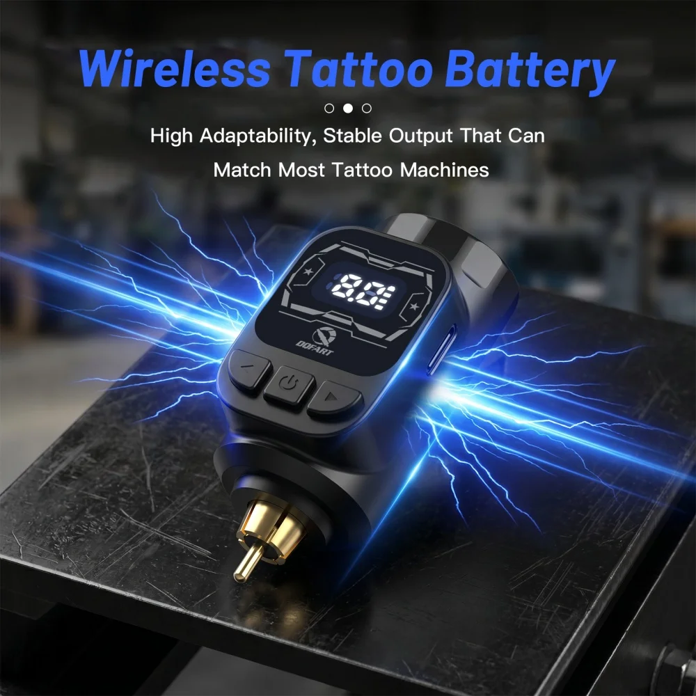 DQFART Brand M3 Electric Wireless Tattoo Machine Pen Detachable Battery Head Light Plastic 1200mAh Artists Body Art Creative