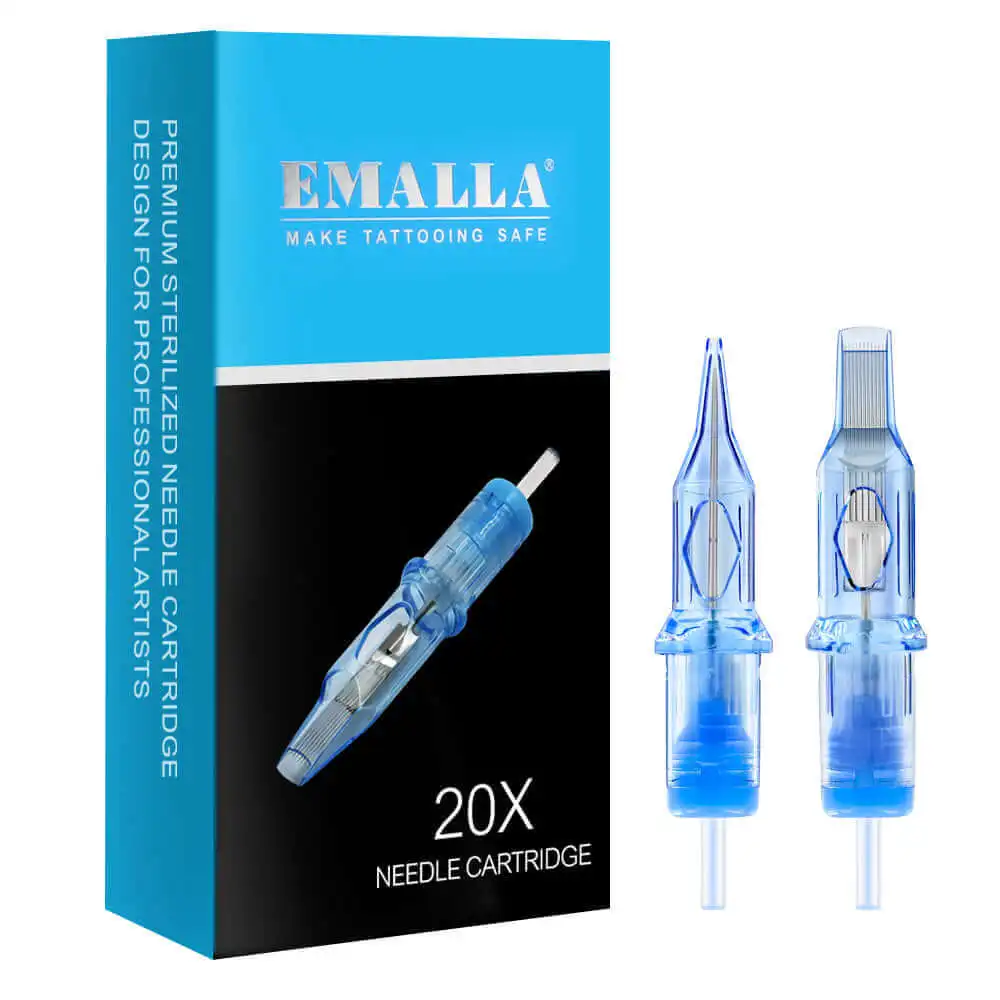 20/10pcs EMALLA Eliot Tattoo Cartridge Needles RL RS CM MG Disposable Sterilize Tattoo Permanent Makeup Cartridge Machine Needle