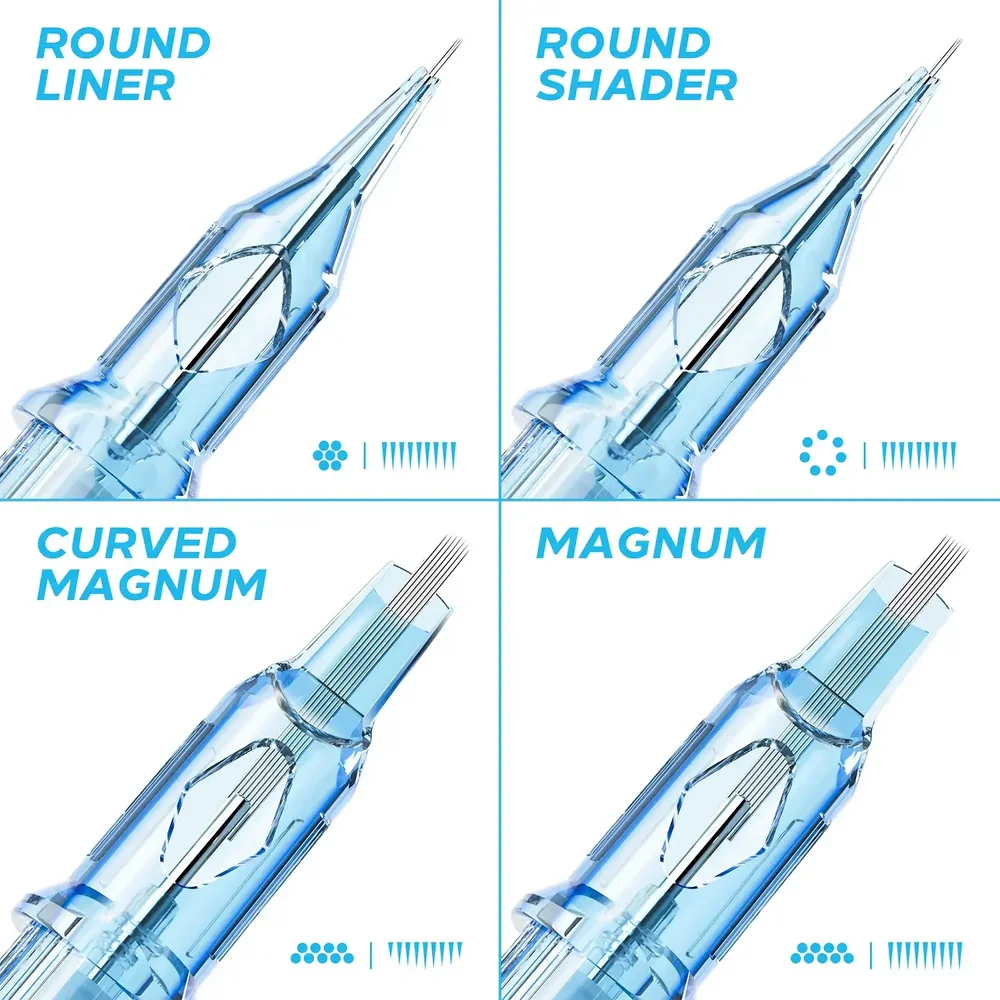 20/10pcs EMALLA Eliot Tattoo Cartridge Needles RL RS CM MG Disposable Sterilize Tattoo Permanent Makeup Cartridge Machine Needle