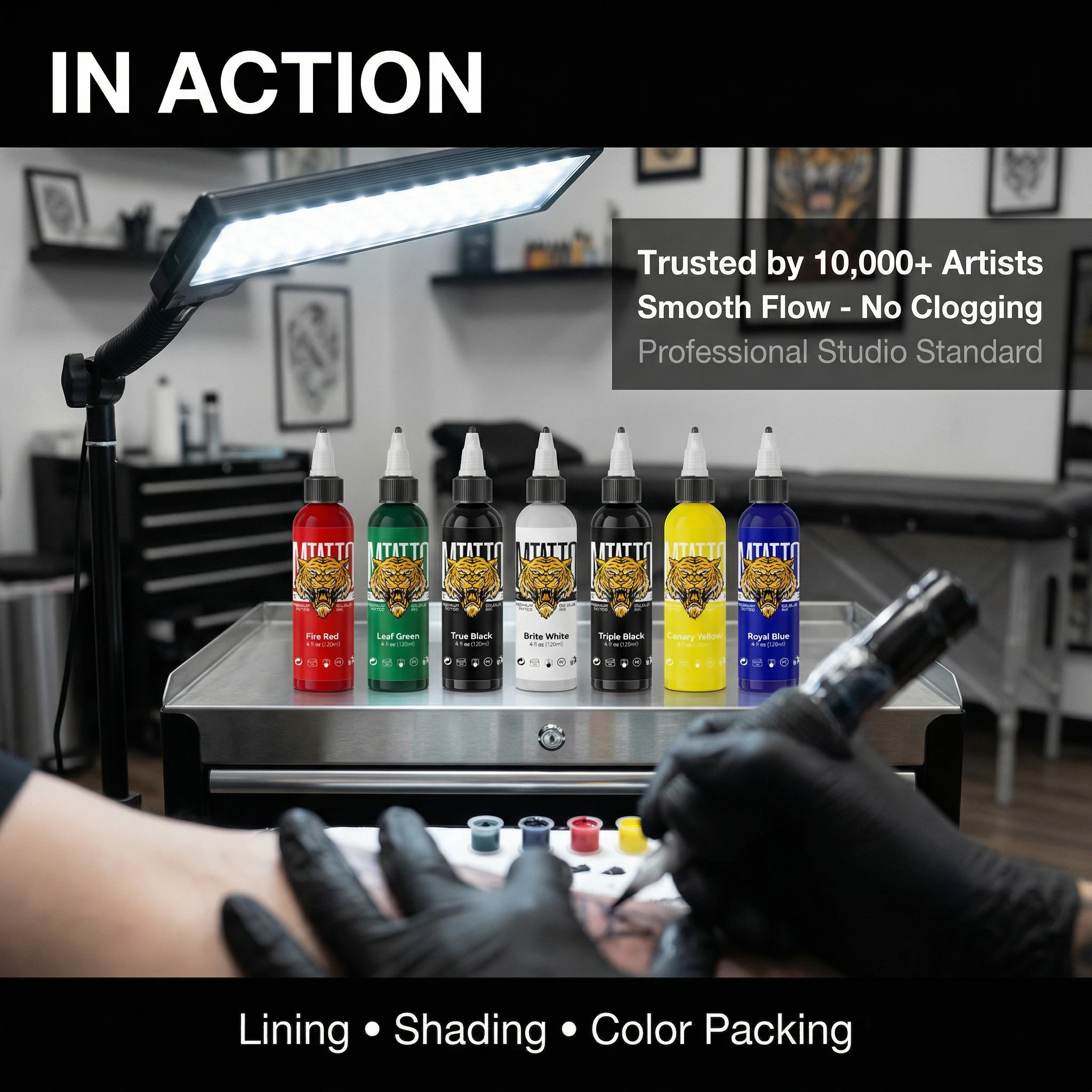 120ml Tattoo Ink Professional DIY Tattoo Pigment Multicolor Practice Tattoo Ink Body Art Paint For Tattoo Artists