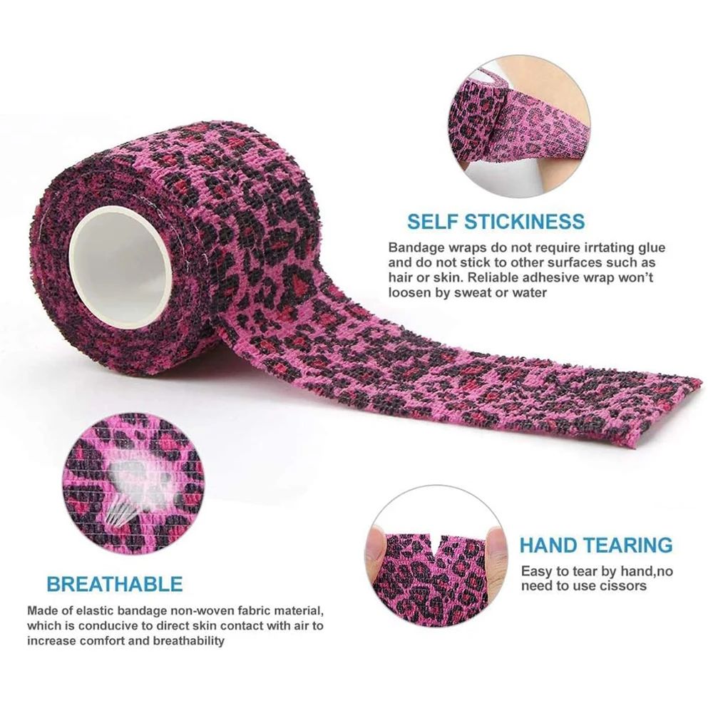 3/6/12/24/48PCS Tattoo Grip Bandage Cover Wraps Tapes Nonwoven Waterproof Self Adhesive Finger Protection Tattoo Accessories
