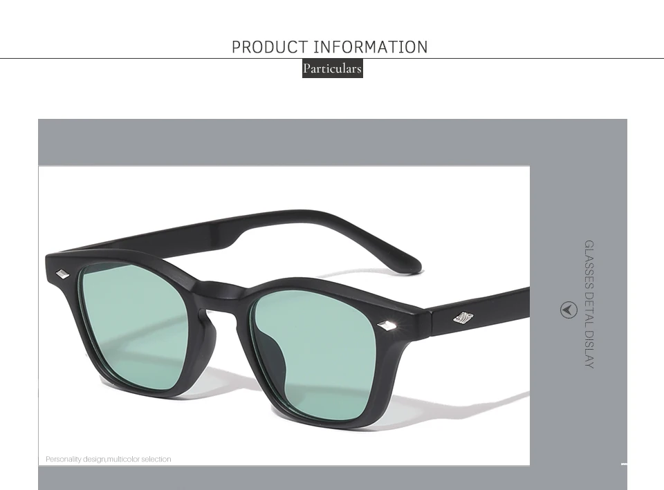 OVZA 2026 New Fashion Sunglasses Women and Men Eyeglass V400 Rectangle Oculos De Sol Masculino S9014