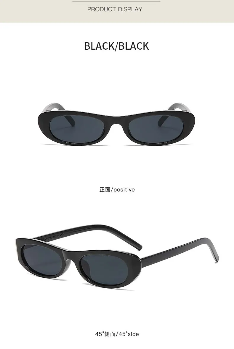 Small Frame Oval Sunglasses Women Brand Designer Vintage Mirror Sun Glasses Female Personality Fashion Shades Oculos De Sol