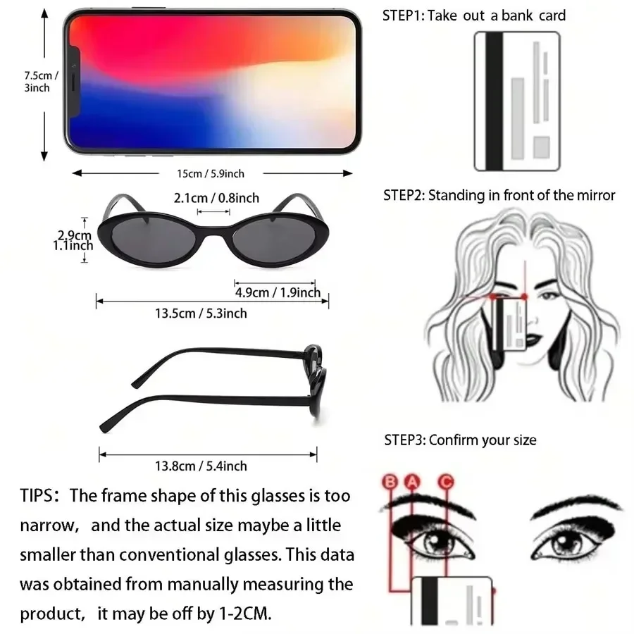 1Pc Sexy and Fashionable Small Oval Sunglasses Retro Fashion Leopard Print Frame Sunglasses Suitable for Travel and Vacation
