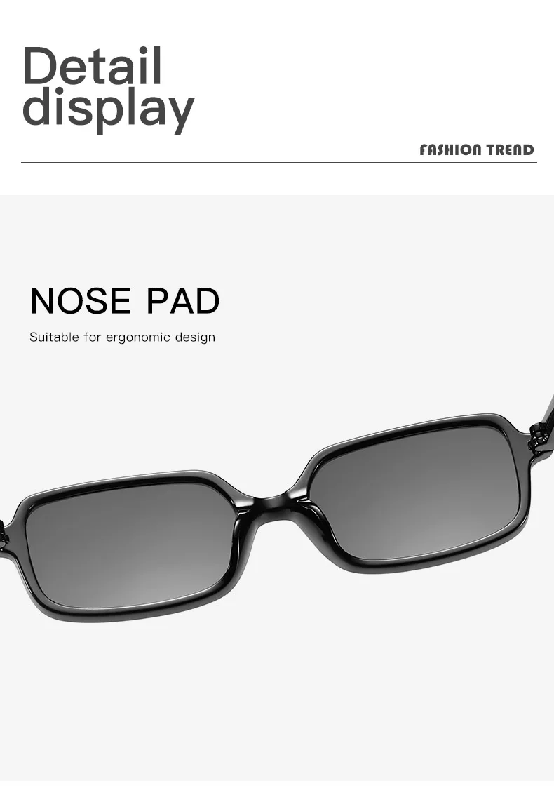New Sexy Small Rectangle Sunglasses Fashion Women Vintage Brand Designer Sun Glasses Men Shades Female Eyewear UV400