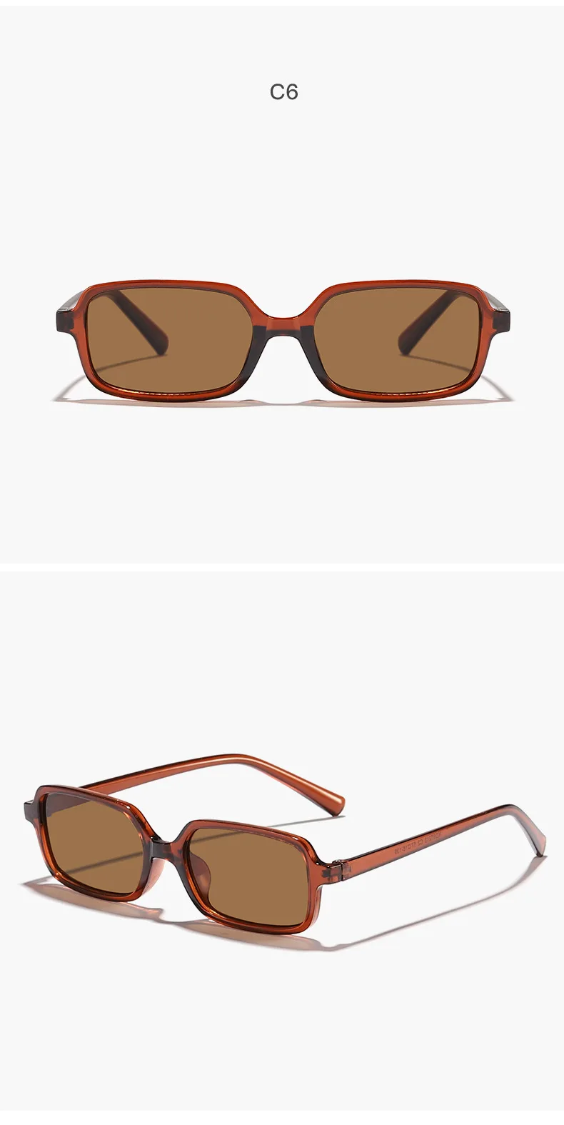 New Sexy Small Rectangle Sunglasses Fashion Women Vintage Brand Designer Sun Glasses Men Shades Female Eyewear UV400