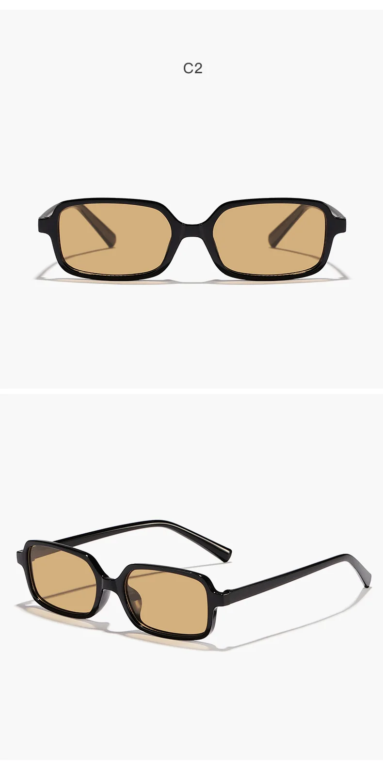 New Sexy Small Rectangle Sunglasses Fashion Women Vintage Brand Designer Sun Glasses Men Shades Female Eyewear UV400