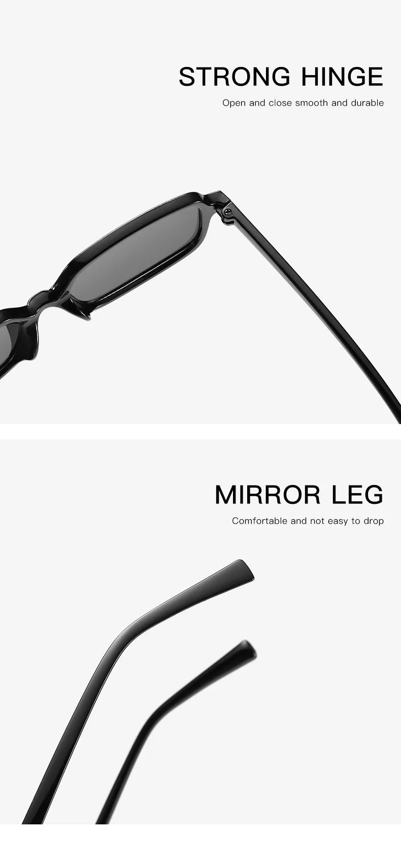 New Sexy Small Rectangle Sunglasses Fashion Women Vintage Brand Designer Sun Glasses Men Shades Female Eyewear UV400