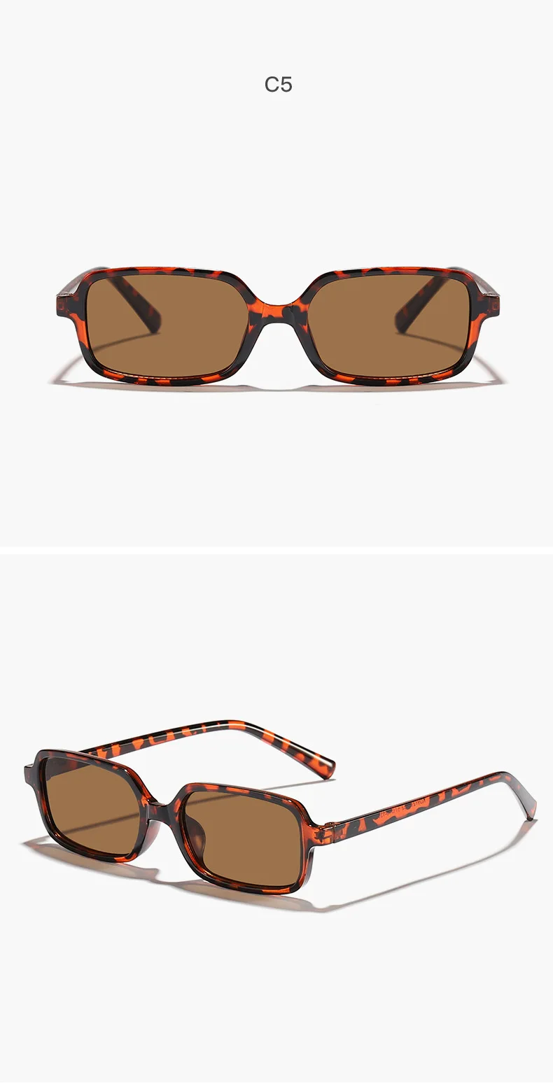 New Sexy Small Rectangle Sunglasses Fashion Women Vintage Brand Designer Sun Glasses Men Shades Female Eyewear UV400