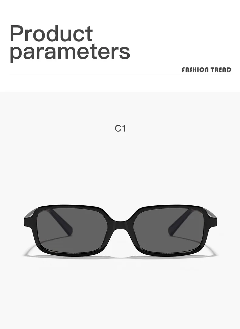 New Sexy Small Rectangle Sunglasses Fashion Women Vintage Brand Designer Sun Glasses Men Shades Female Eyewear UV400