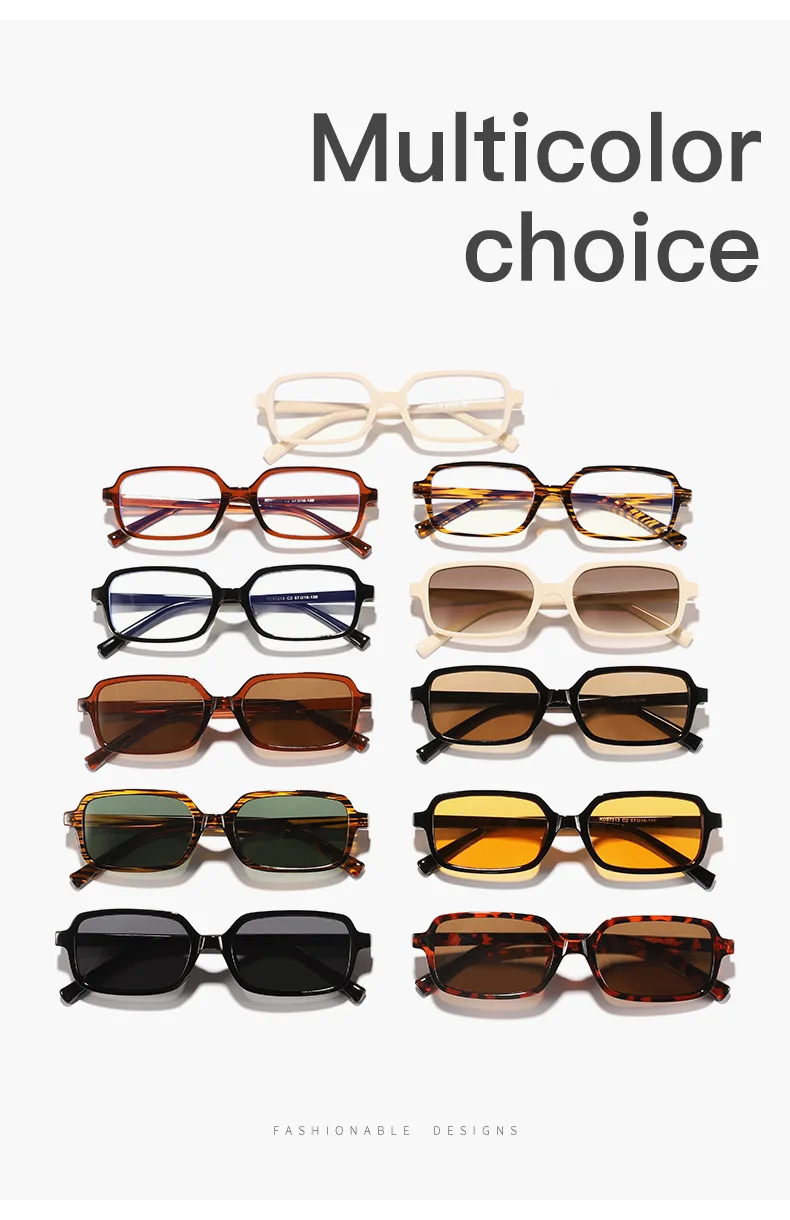 New Sexy Small Rectangle Sunglasses Fashion Women Vintage Brand Designer Sun Glasses Men Shades Female Eyewear UV400
