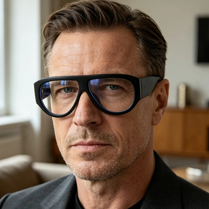 Fashion Oversized Pilot Reading Glasses For Men Women Anti Blue Light Glasses Clear Presbyopia Eyeglasses Optical Magnifier