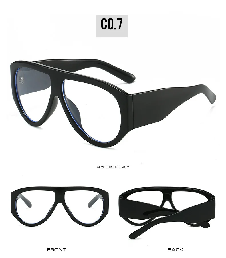 Fashion Oversized Pilot Reading Glasses For Men Women Anti Blue Light Glasses Clear Presbyopia Eyeglasses Optical Magnifier
