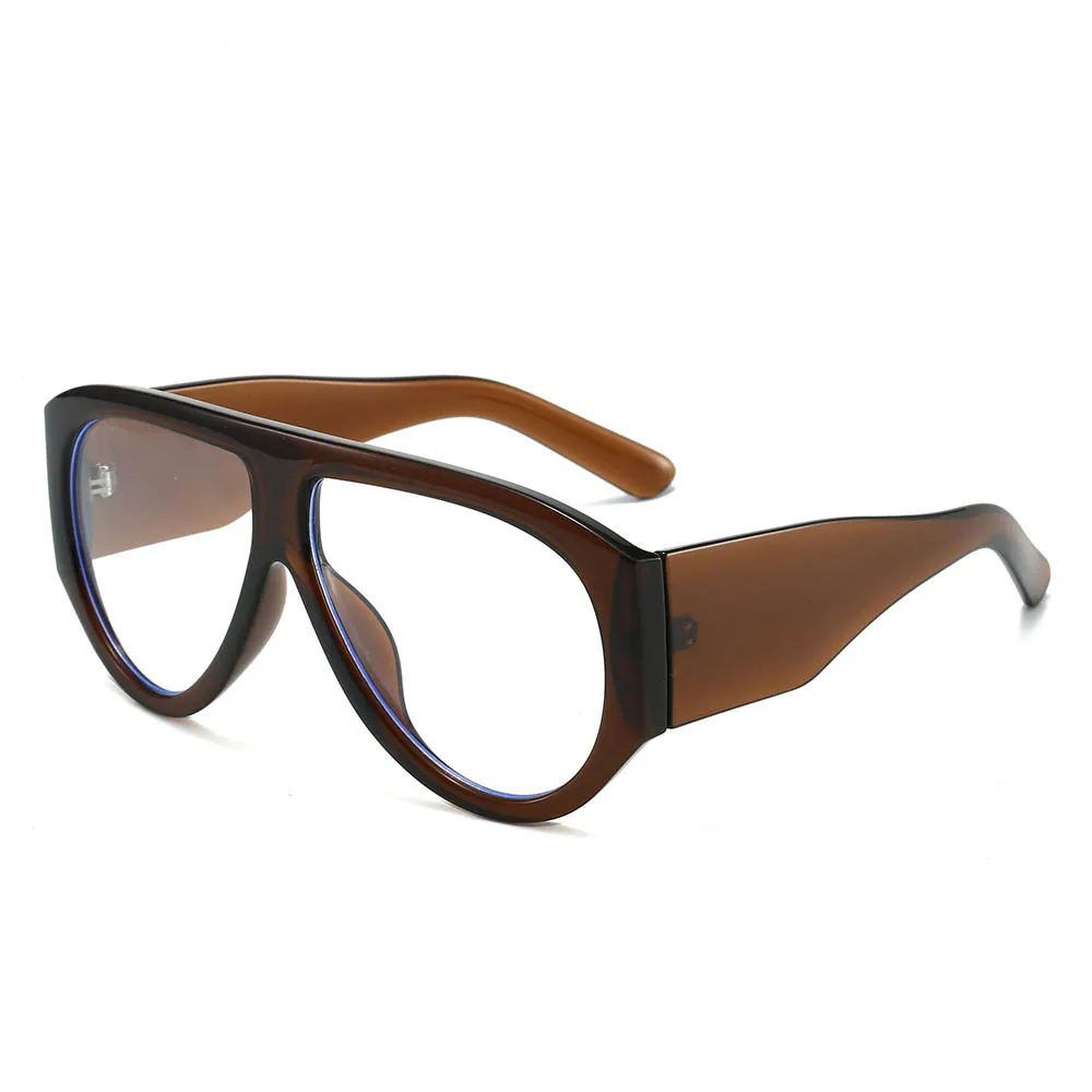 Fashion Oversized Pilot Reading Glasses For Men Women Anti Blue Light Glasses Clear Presbyopia Eyeglasses Optical Magnifier