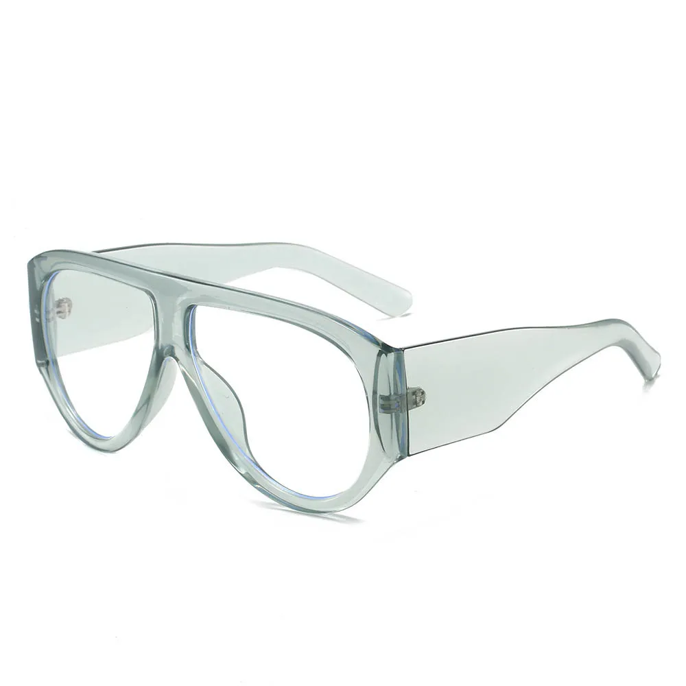 Fashion Oversized Pilot Reading Glasses For Men Women Anti Blue Light Glasses Clear Presbyopia Eyeglasses Optical Magnifier