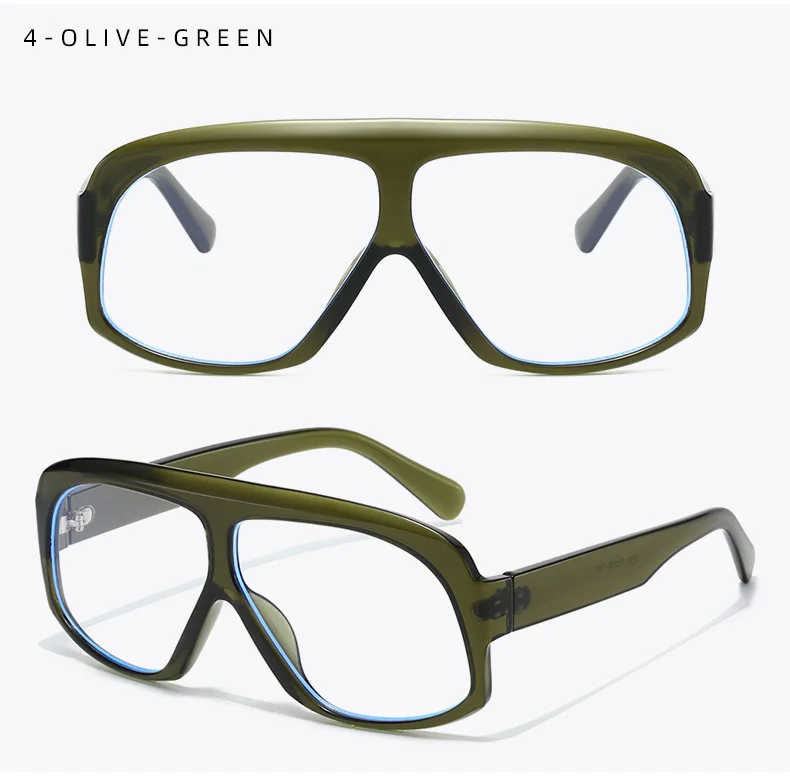 Fashion Oversized Pilot Reading Glasses For Men Women Anti Blue Light Glasses Clear Presbyopia Eyeglasses Optical Magnifier