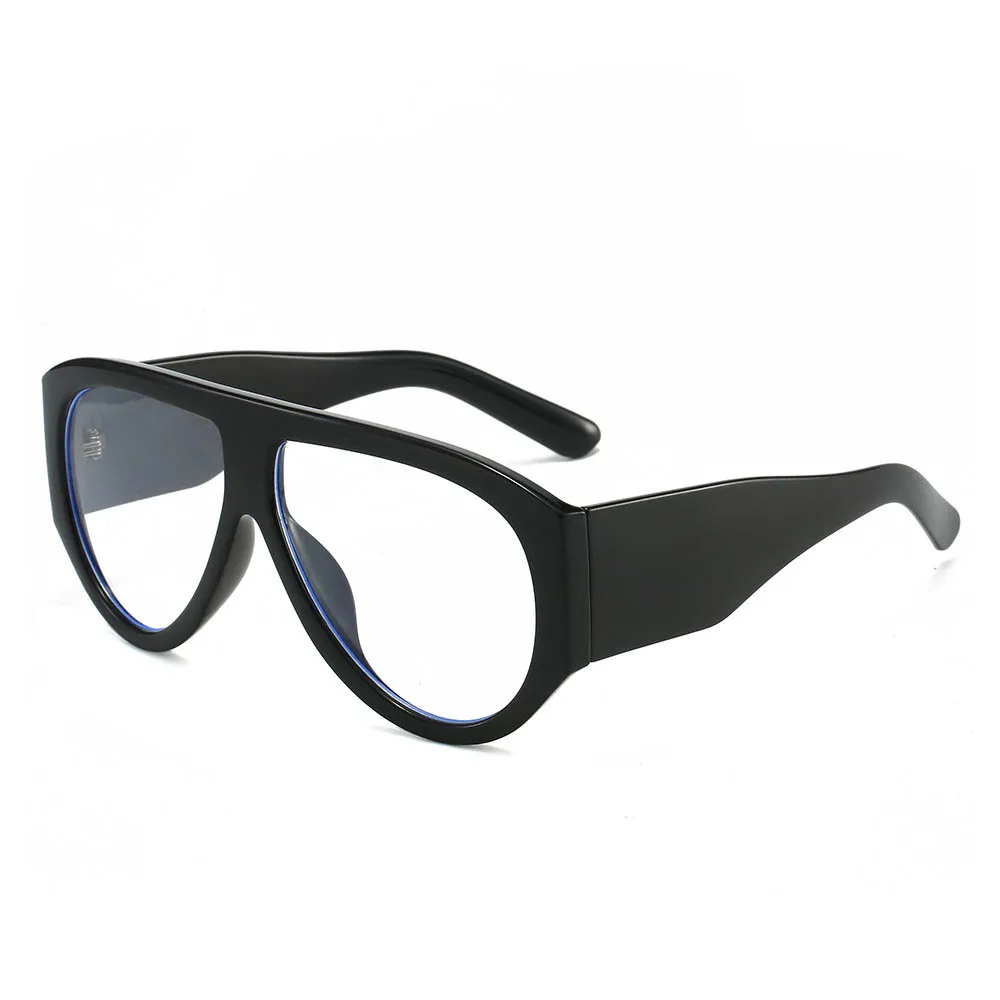 Fashion Oversized Pilot Reading Glasses For Men Women Anti Blue Light Glasses Clear Presbyopia Eyeglasses Optical Magnifier