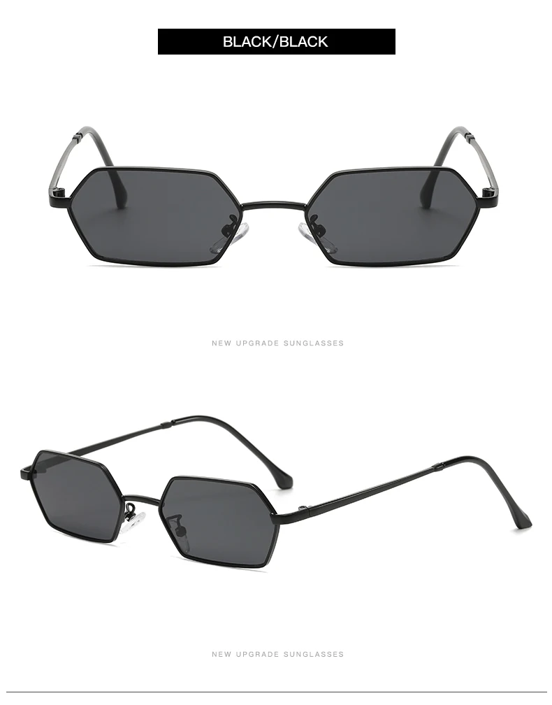 Cycling New Personalized Small Frame Women Sunglasses Retro Polygon Sun Glasses Fashion Men Street Photography Eyeglasses UV400