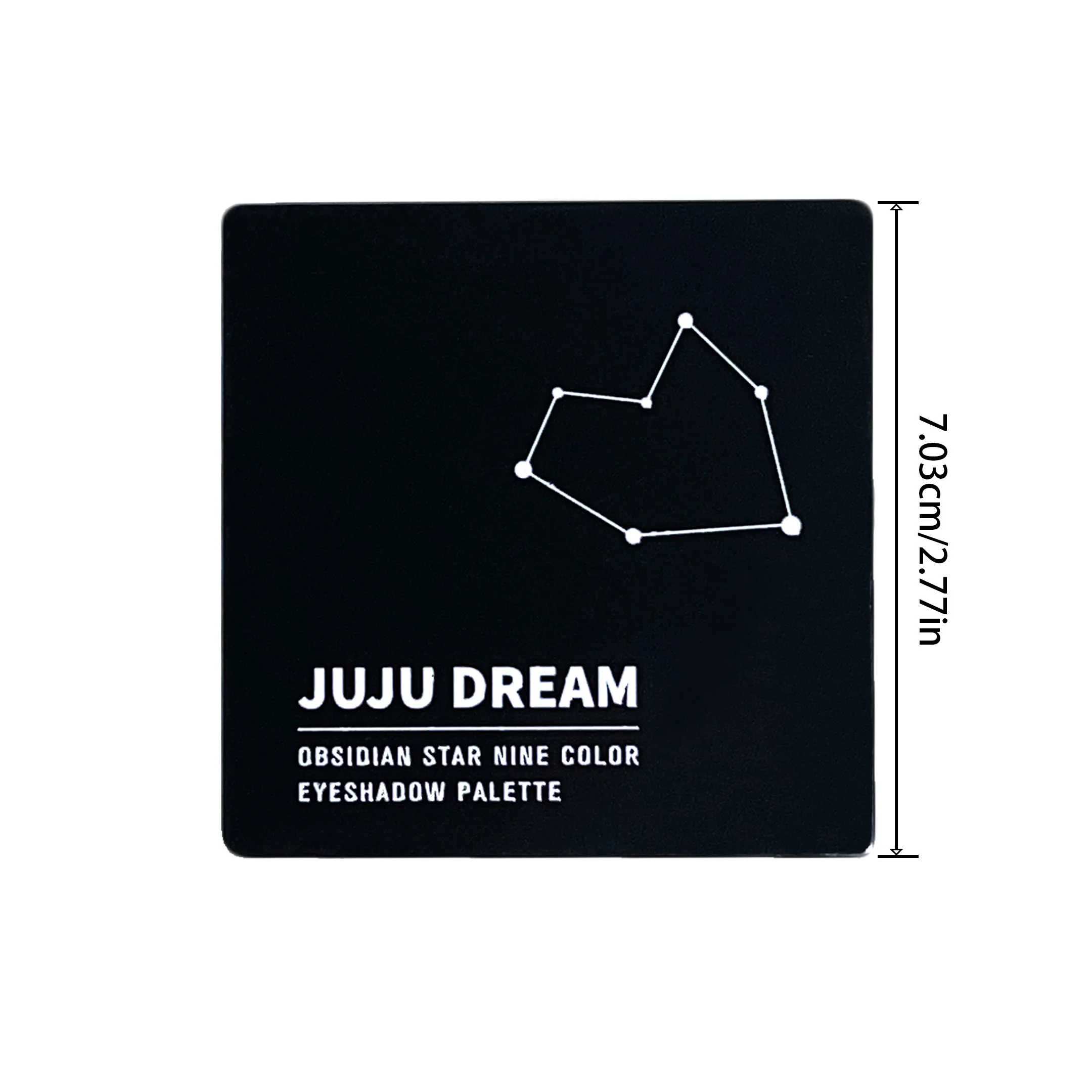9-shade eyeshadow palette: Black Swan, Smoky, Dark Black, Grey Silver Glitter, Matte Finish, Long-lasting, and easy to color