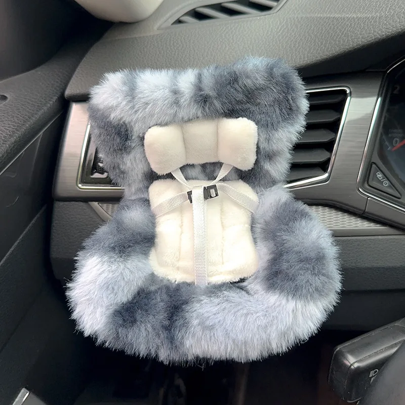 15-17cm doll Seat Labubu Carseat Safety Seat Cute doll Air Outlet Aromatherapy Decoration High-Grade Car Interior Decoration